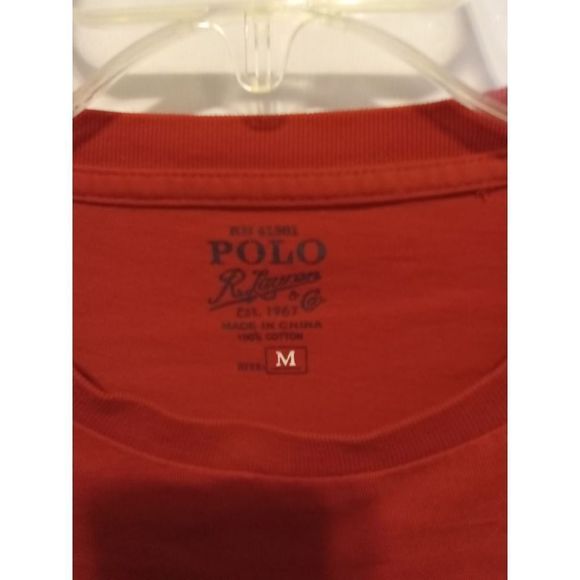 POLO by Ralph Lauren Red Horse Logo Pocket Tee Size Medium - Picture 4 of 4